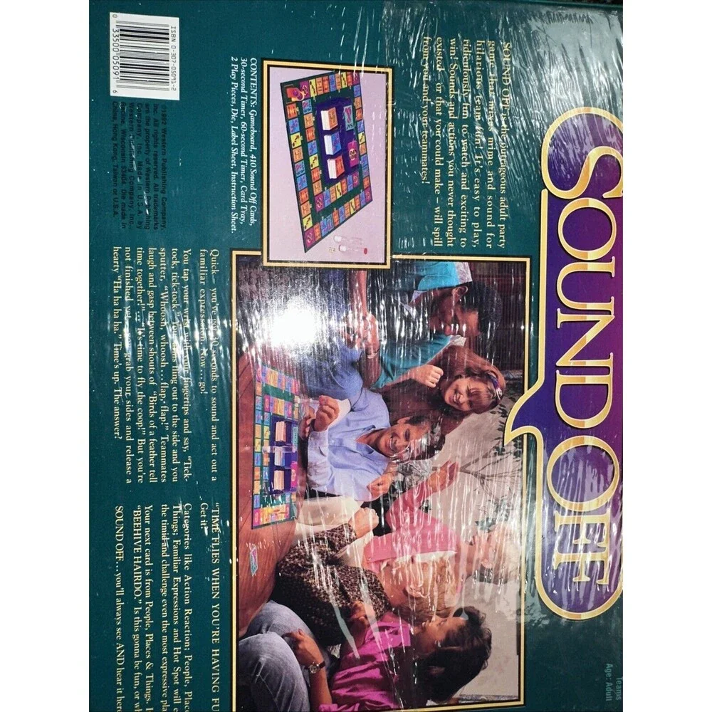 Vintage Western Publishing Company Board Game 1992 Sound Off Team Game Charades